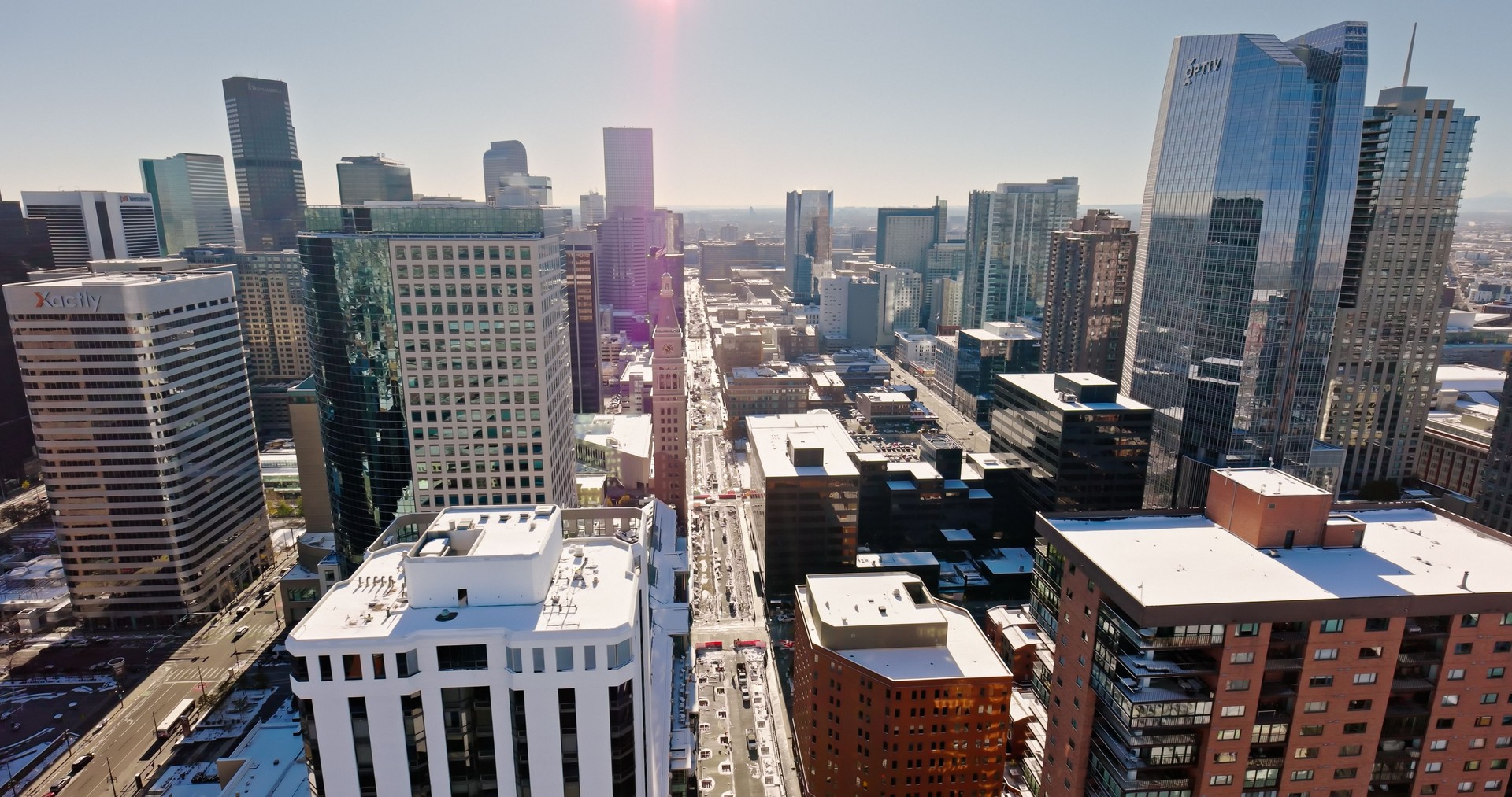 Aerial View of Denver's Financial District
